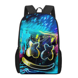 DJ Marshmello 3D Print Kids Backpack Schoolbags For Boys Girls