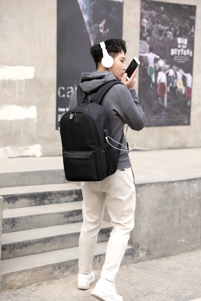 USB Backpack School Book Bags Fans Travel Bags Laptop Chain Backpack