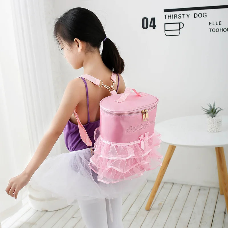 Children Latin Ballet Shoulder Bag Girls Dance Backpack