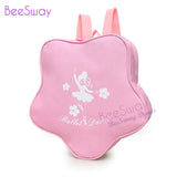 Kids Pink Ballet Backpack Star Shape Girls Dancing Ballerina Print
