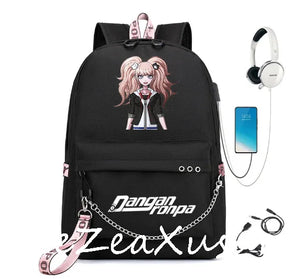 Danganronpa School Backpack for Teens Boys Girls