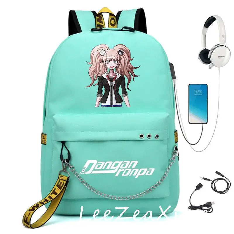 Danganronpa School Backpack for Teens Boys Girls