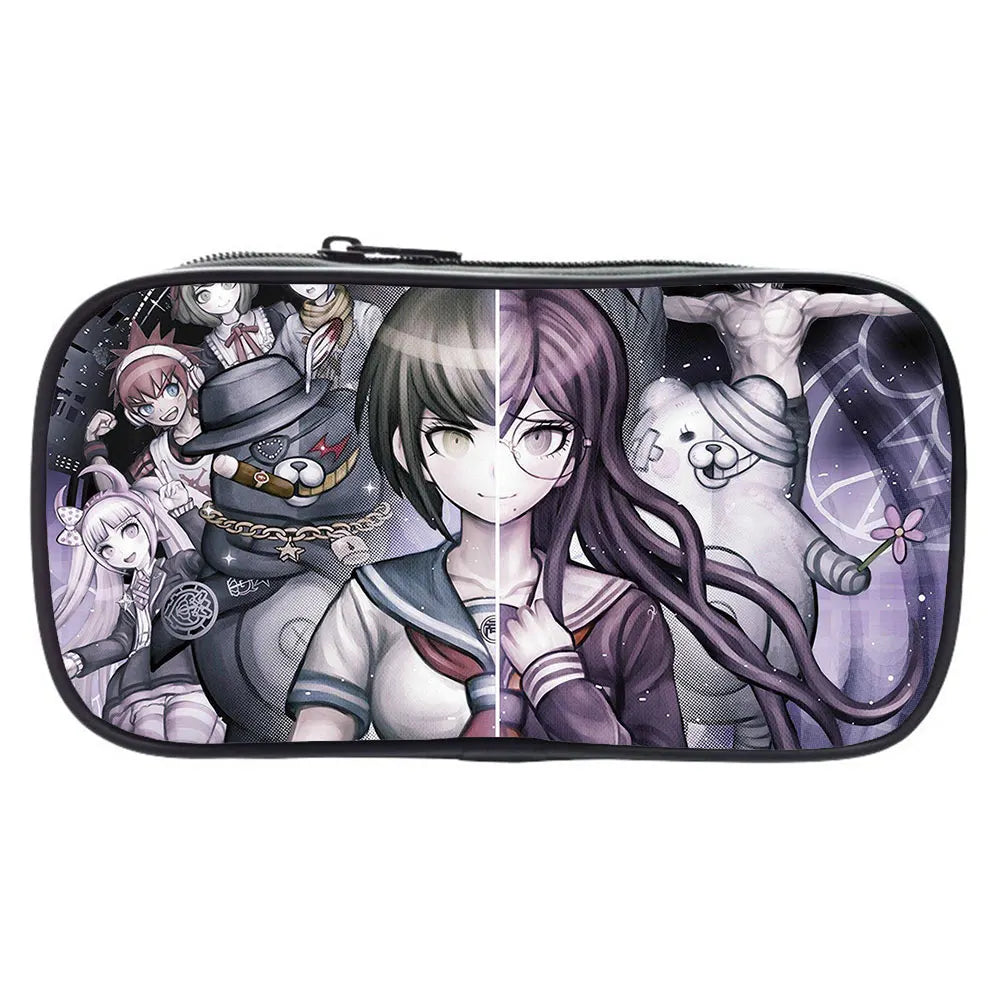 Danganronpa Wallet Monokuma Long Pencil Bag Anime Makeup Bag