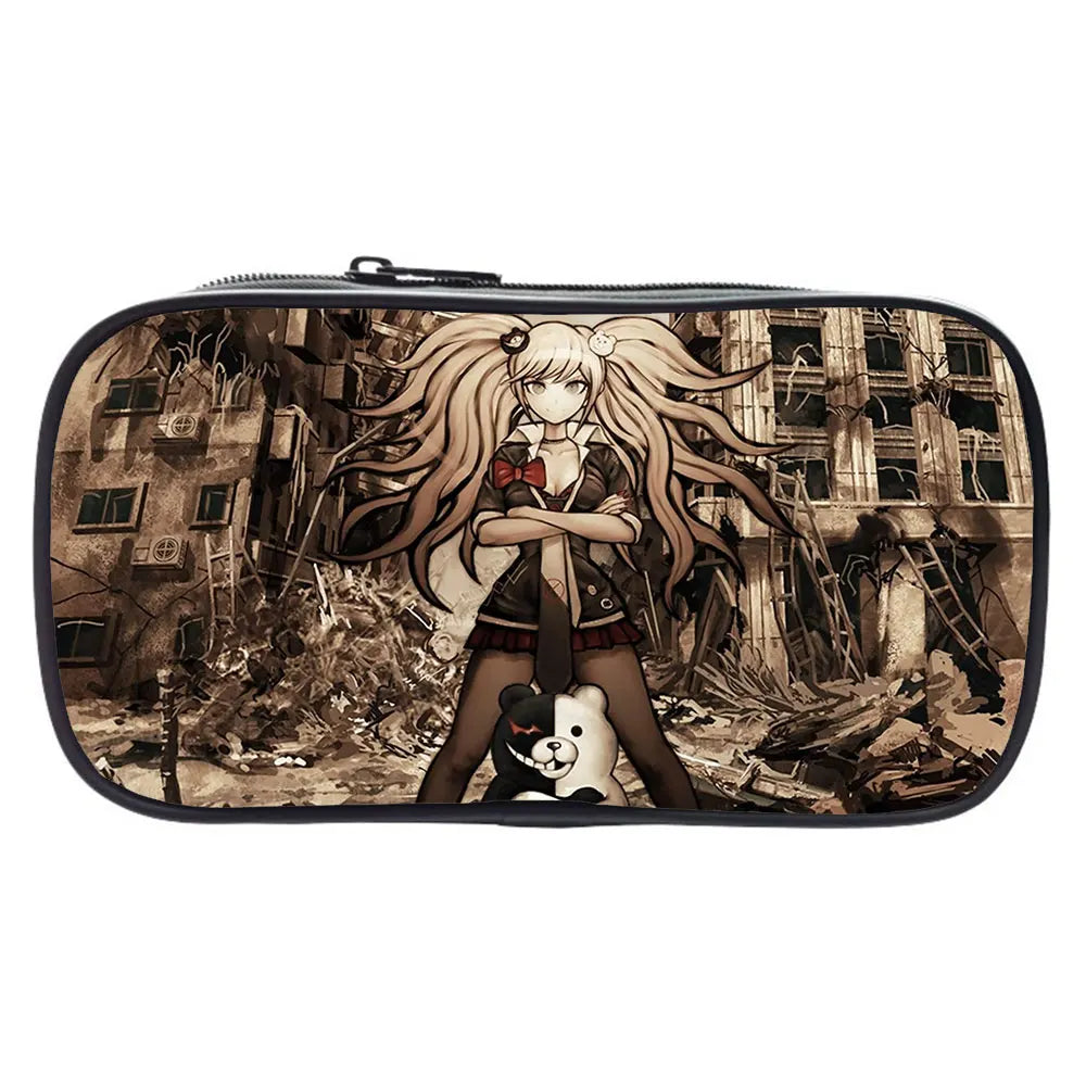 Danganronpa Wallet Monokuma Long Pencil Bag Anime Makeup Bag