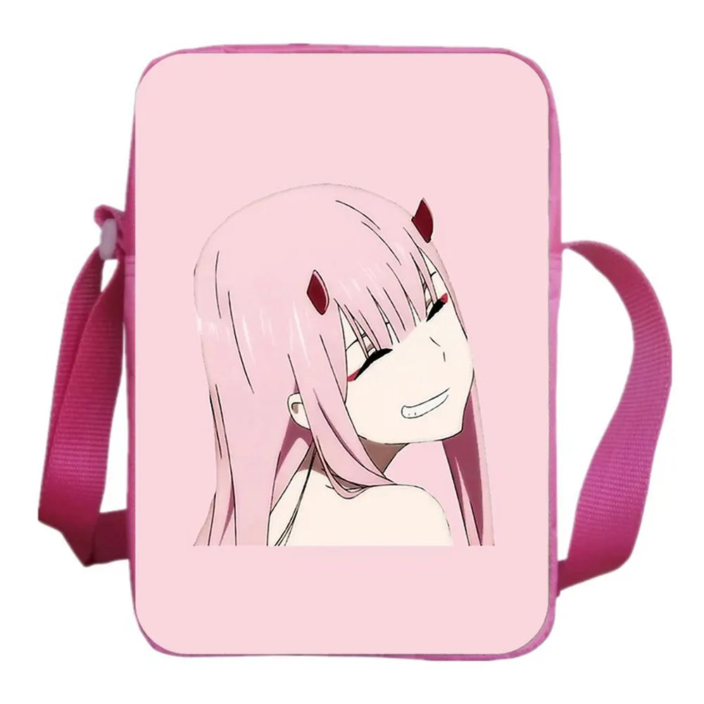 Darling In The FranXX Cartoon Shoulder Bag Canvas School Bag Cosplay Messenger