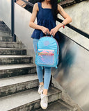 Sequin Cartoon Pattern PVC Backpack - School Travel Shoulder Bag