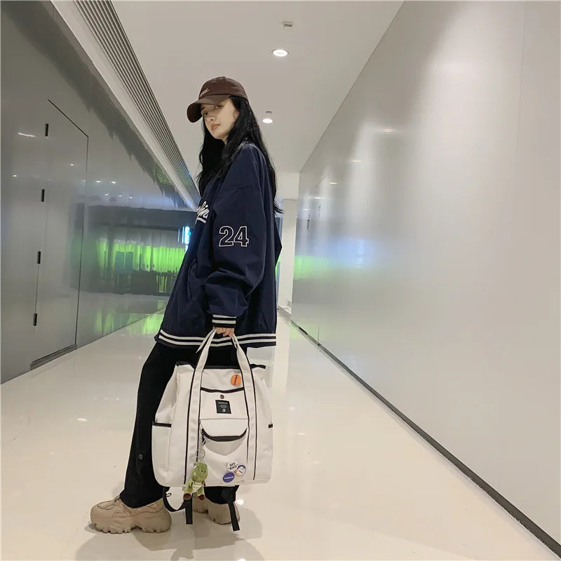 Dazzling Unisex Backpack Female School Bags College Book Lady Laptop Backpack