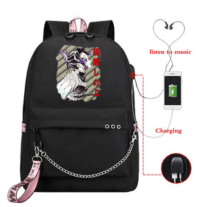 Demon Slayer Anime School Bags Canva Bag Print Hot Sutdent School Bags