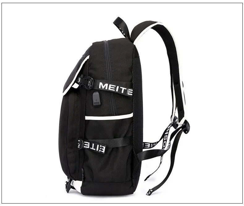 Demon Slayer Backpack Giyuu Kimetsu no Yaiba USB Chargeable School Bags