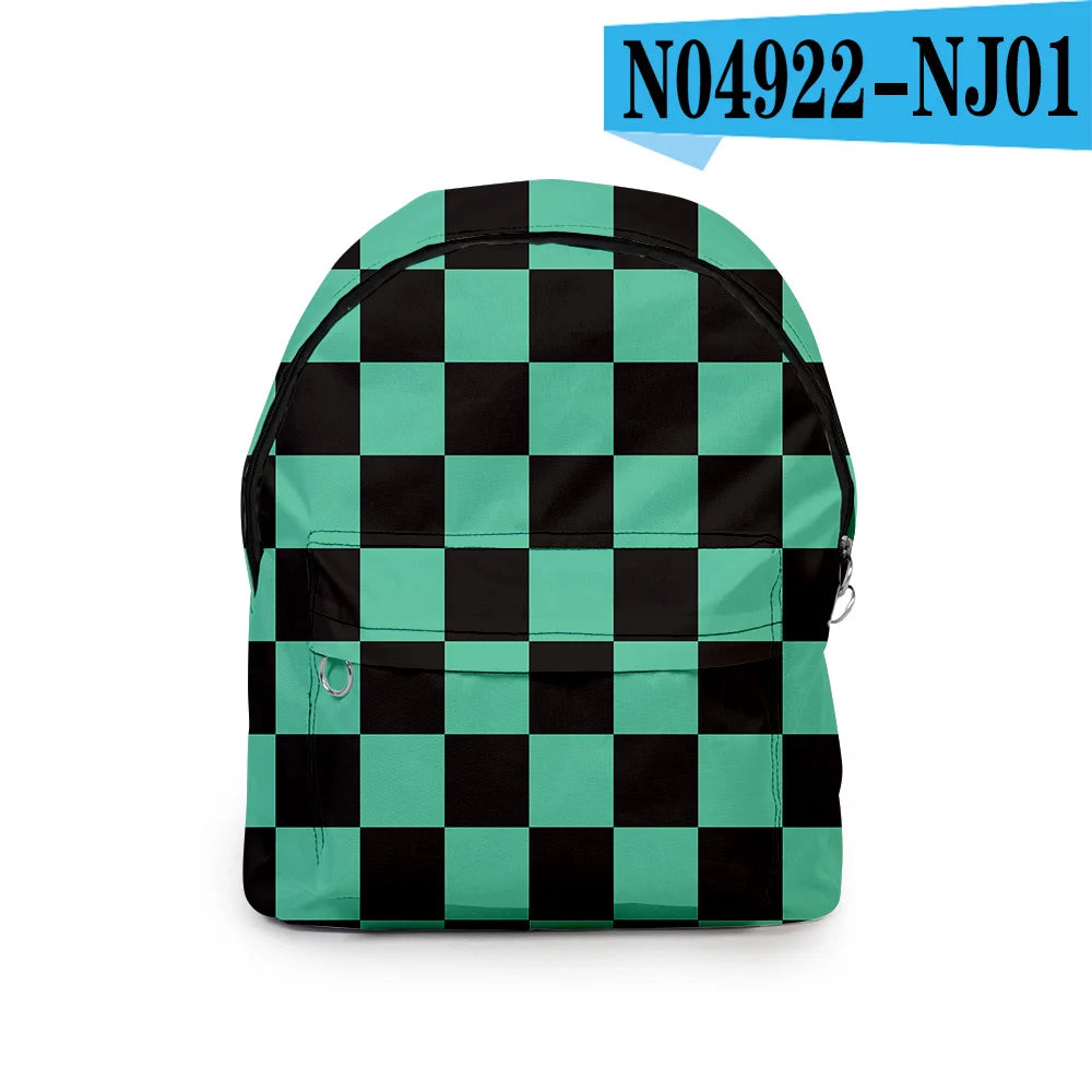 Demon Slayer 3D Print Backpack Hot Anime Cartoon Casual Women Nylon