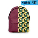 Demon Slayer 3D Print Backpack Hot Anime Cartoon Casual Women Nylon