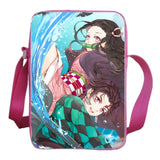Demon Slayer Messenger Bag School Cartoon Crossbody Harajuku Casual Shoulder Bag