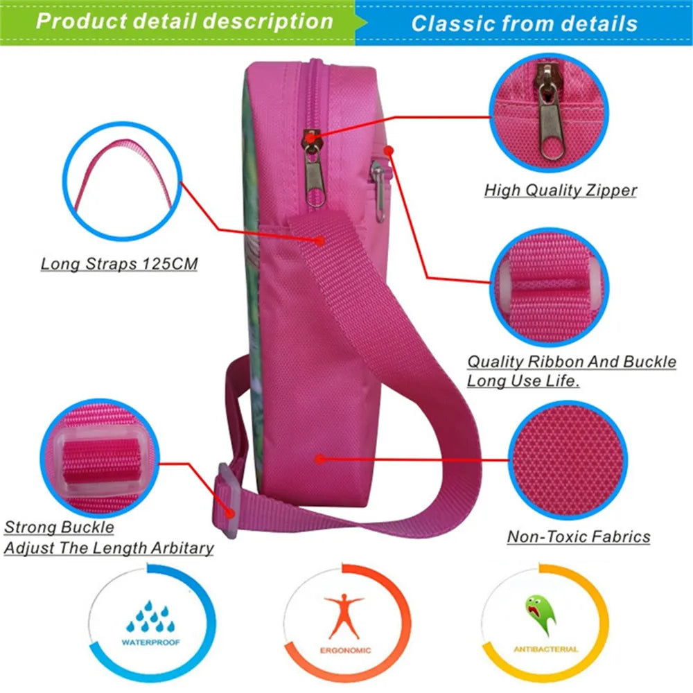 Demon Slayer Messenger Bag Casual Shoulder Bags Harajuku School Backpack
