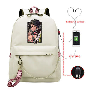 Girls Demon Slayer School Bag Funny Manga Backpack Trekking Bag