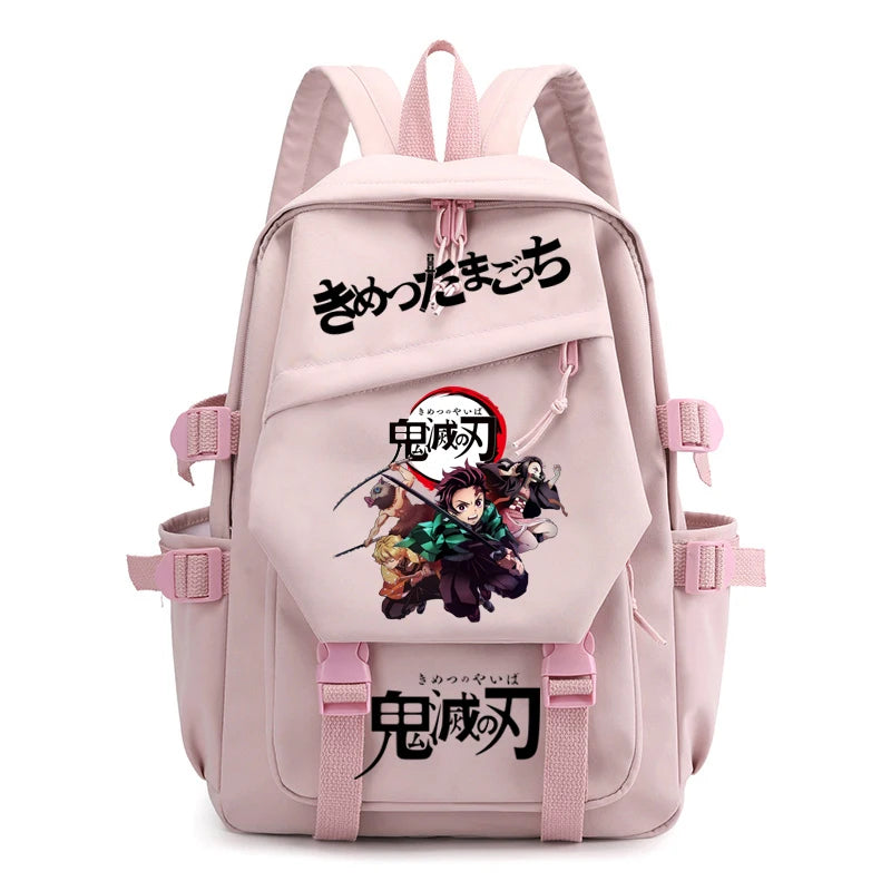 Demon Slayer Anti-Theft Backpack Laptop Bag School Bag