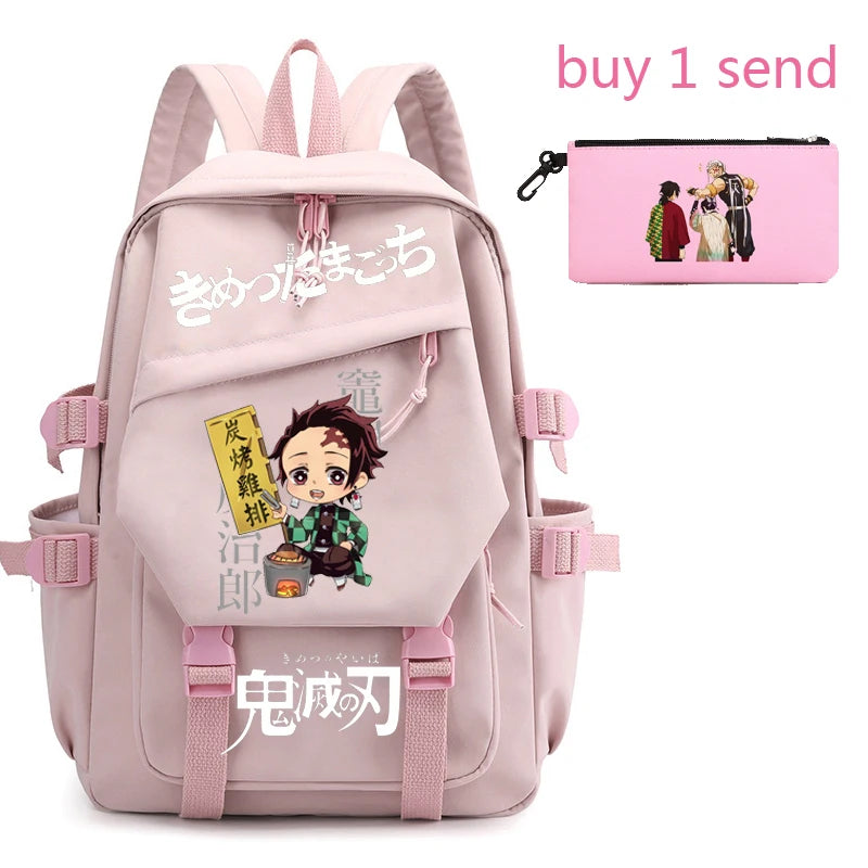 Demon Slayer Anti-Theft Backpack Laptop Bag