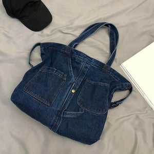 Denim Shoulder Bags Women Casual Jeans Handbags