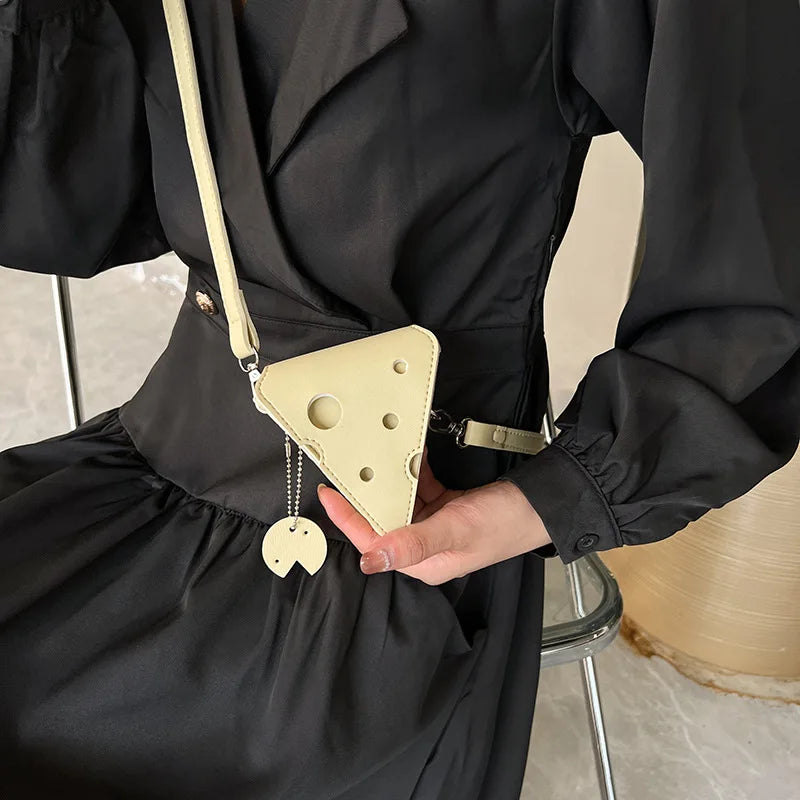 Funny Cheese Bag One Shoulder Bag Wild Outing Messenger Bag