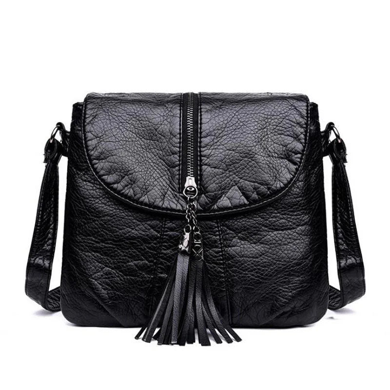 Soft Leather Shoulder Bag Women Messenger Crossbody Bag
