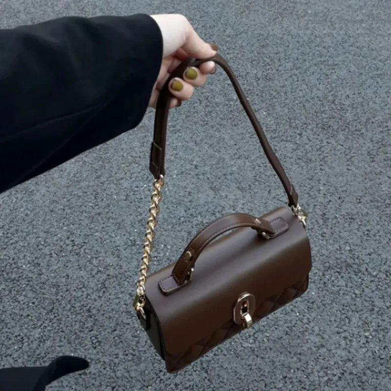 Brown Women Handbag Single-Shoulder Crossbody Bag