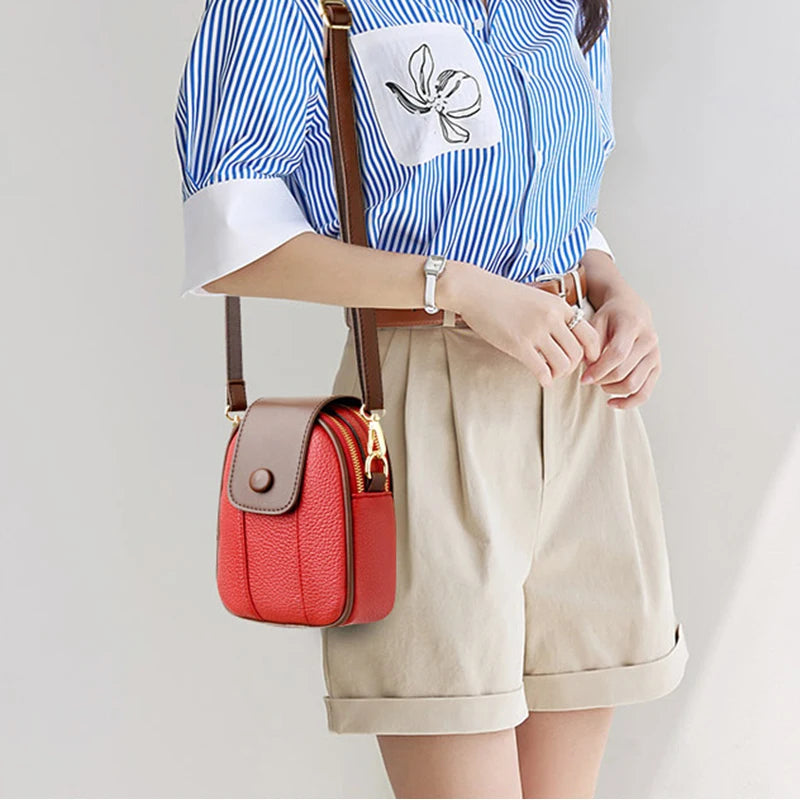 PU Leather Shoulder Bags Mini Women Messenger Wallets