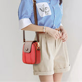 PU Leather Shoulder Bags Mini Women Messenger Wallets