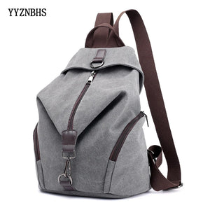 Canvas Backpack Women School Bag Canvas Shoulder Bag Women Travel Pack Mochila