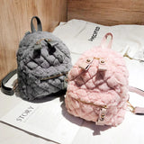 Plush Backpacks Women School Bags for Teen Girls Travel Bagpack