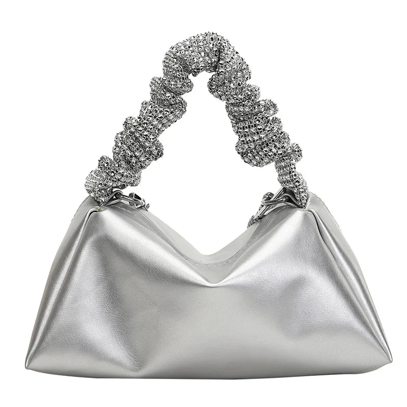 Casual Chain Crossbody Bag Women Shoulder Handbag PU Messenger Bag