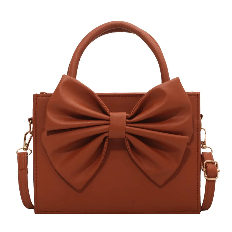 Big Bowknot Shoulder Bag Square Crossbody