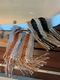 Braided Crochet Net Bag Women Casual Woven Beach Tote Handbag