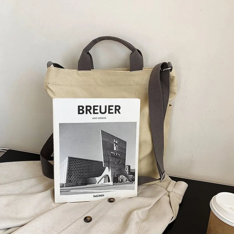 Canvas Women's Shoulder Bag Large Capacity Crossbody Bag