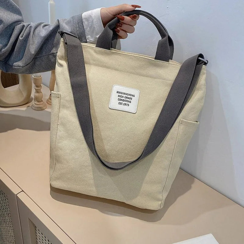 Canvas Women's Shoulder Bag Large Capacity Crossbody Bag