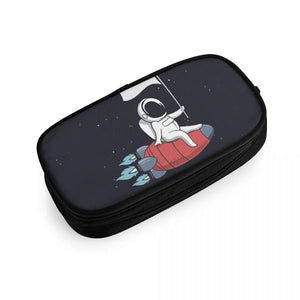 Cartoon Spaceman Pencil Case for Boys Girls