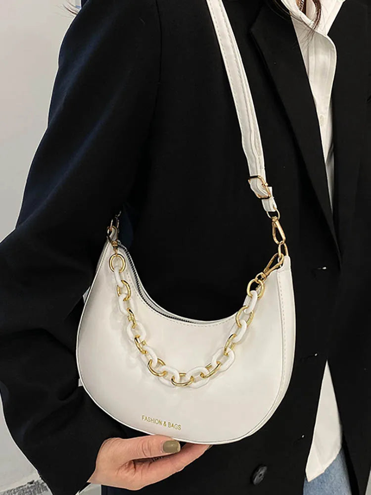 Chain Handbags for Women Small Underarm Women's Shoulder Bag
