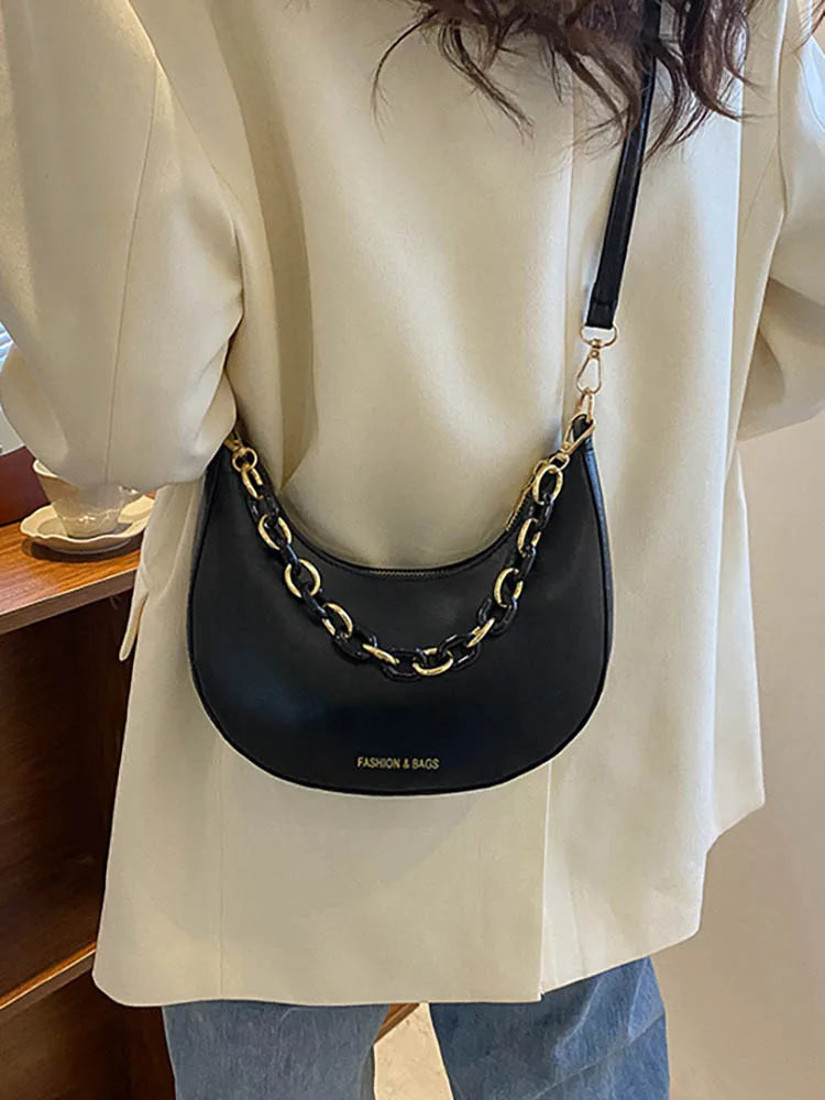 Chain Handbags for Women Small Underarm Women's Shoulder Bag
