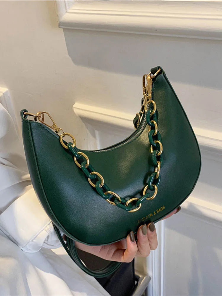 Chain Handbags for Women Small Underarm Women's Shoulder Bag
