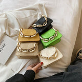 Solid Messenger Bag Women's Summer Mini Square Tote Bag