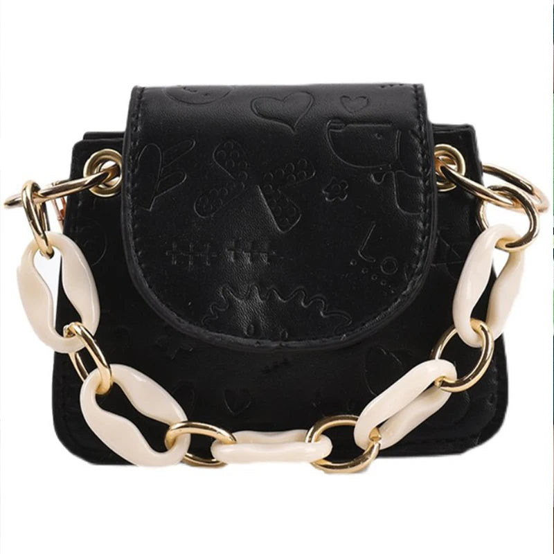 Solid Messenger Bag Women's Summer Mini Square Tote Bag