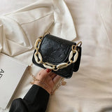 Solid Messenger Bag Women's Summer Mini Square Tote Bag