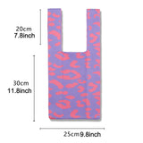 Leopard Crochet Women Handbags Knitting Wrist Bags Shoulder Bag Tote Purse