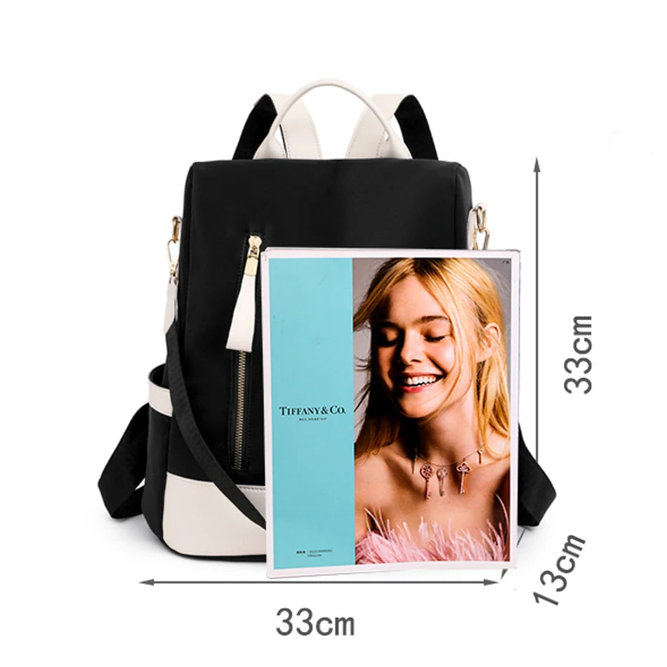 Travel Backpack Women's Waterproof Nylon Casual Anti-theft Bag