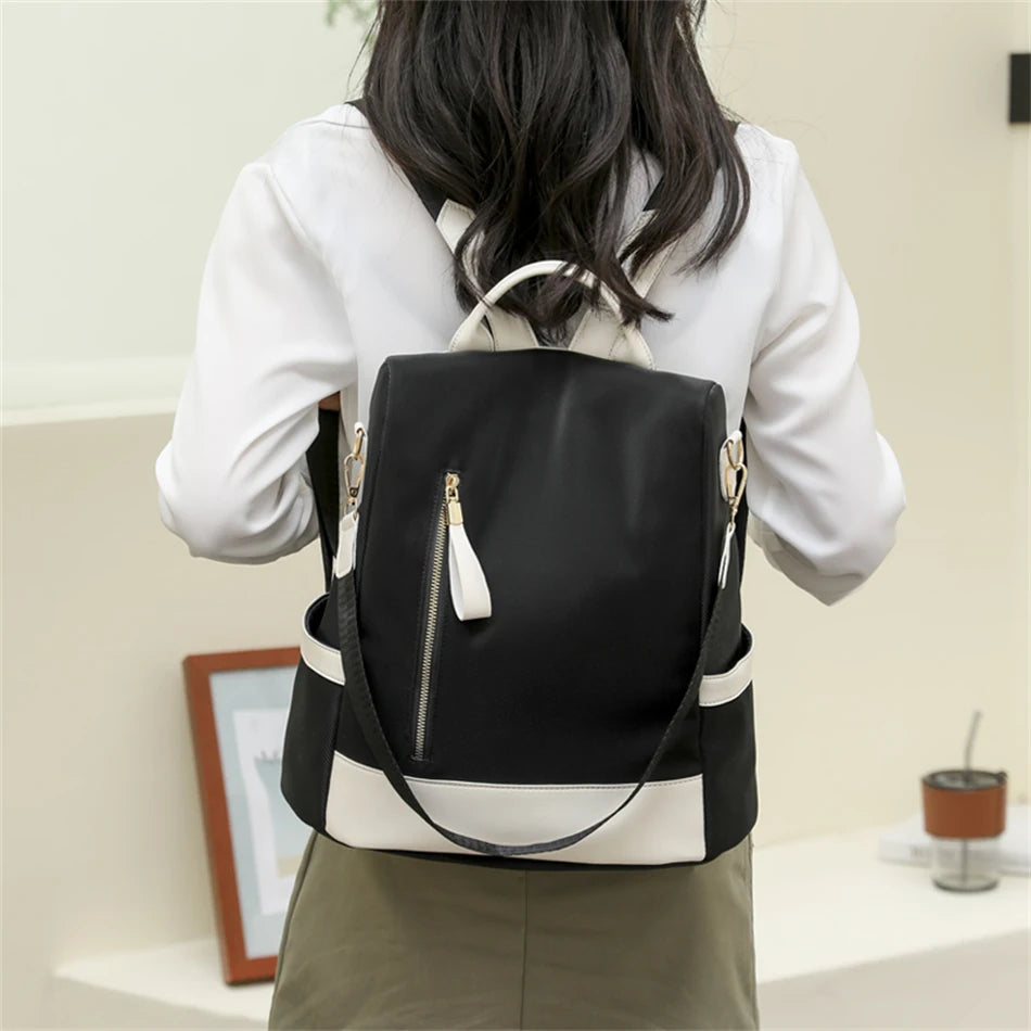 Travel Backpack Women's Waterproof Nylon Casual Anti-theft Bag