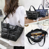 Quilted Nylon Crossbody Bags for Women - Stylish Shoulder Bag Purse