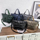 Quilted Nylon Crossbody Bags for Women - Stylish Shoulder Bag Purse