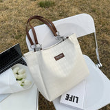 Large Leather Tote Bag for Women - Versatile Shoulder Handbag