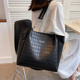 Large Leather Tote Bag for Women - Versatile Shoulder Handbag