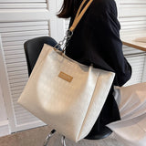 Large Leather Tote Bag for Women - Versatile Shoulder Handbag