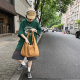 Canvas Tote Bag Large Capacity Crossbody Shoulder Bag for Women