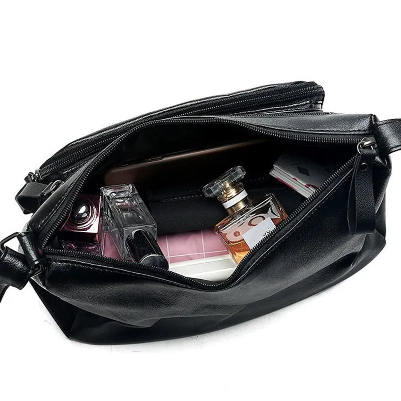 Women Crossbody Bag Soft Pu Leather Shoulder Bag Messenger Bag Small Purse